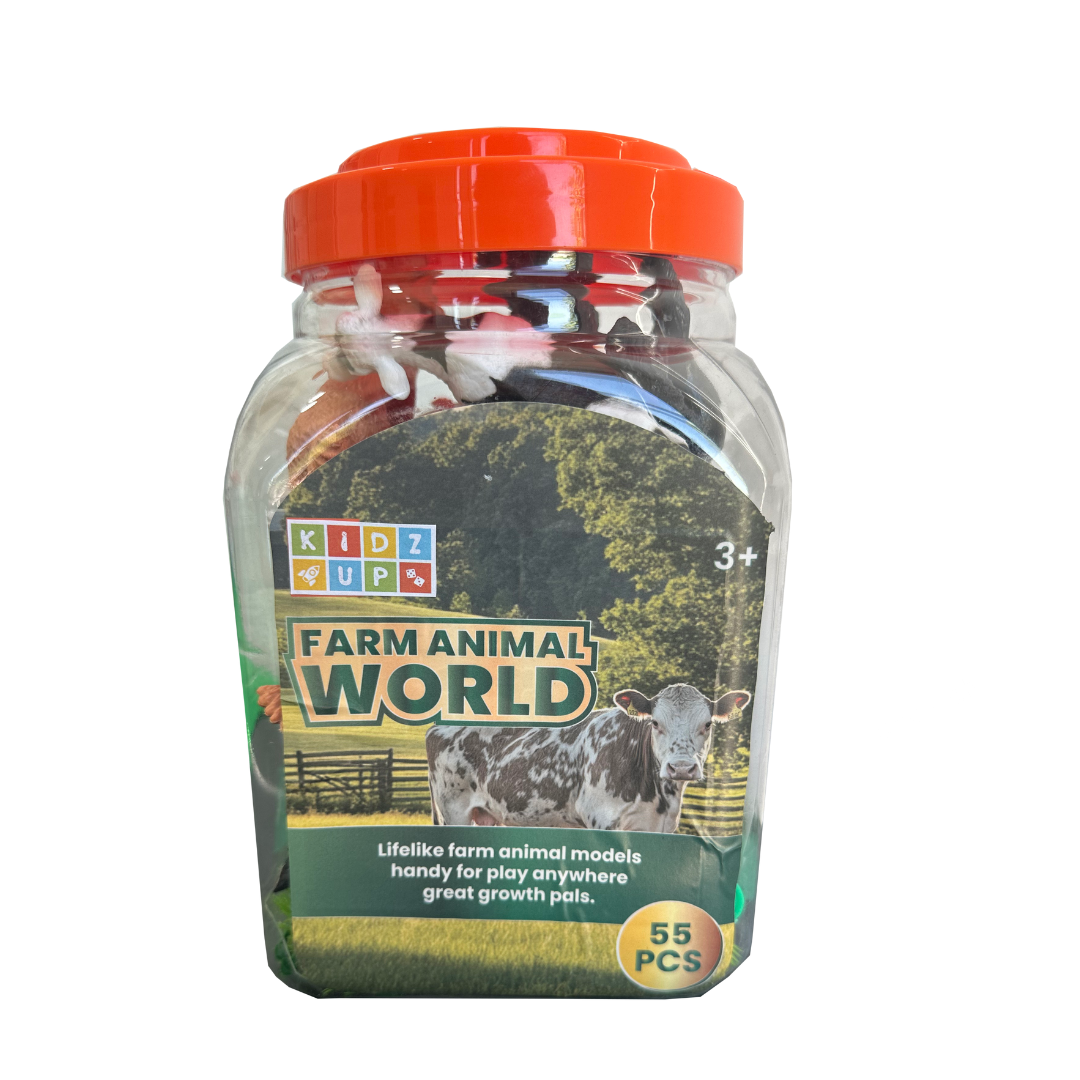 Animais de Brincar Quinta KIDZUP (55 Unidades)