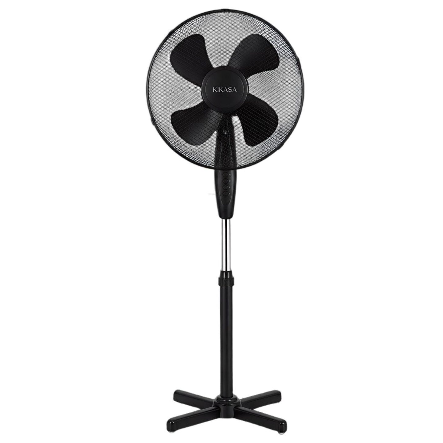 Ventoinha de Pé 45W 40cm 3 Vel. Preto KIKASA (Outlet)