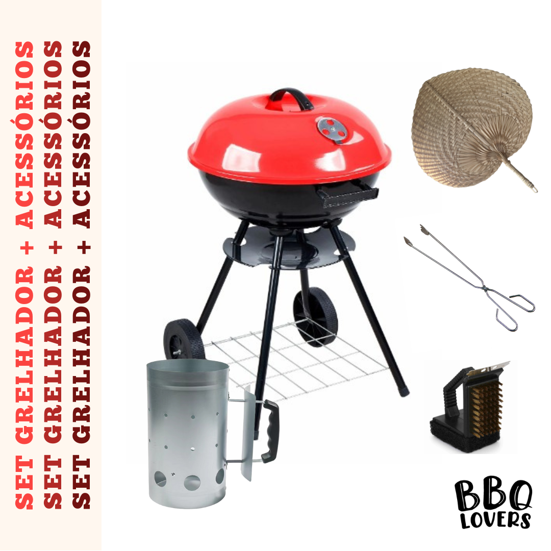 Set BBQ Lovers - Grelhador + Acessórios