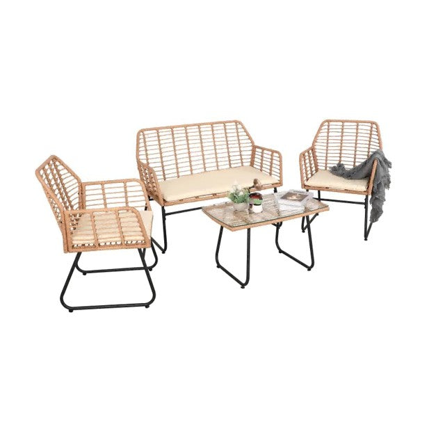 Sofá Exterior + 2 Cadeirões + Mesa BORA BORA