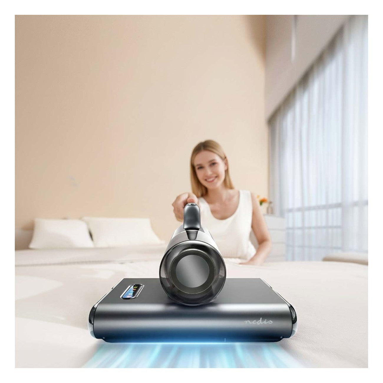 Aspirador de Colchões NEDIS 500W (350 ml - Filtro HEPA - 240V)