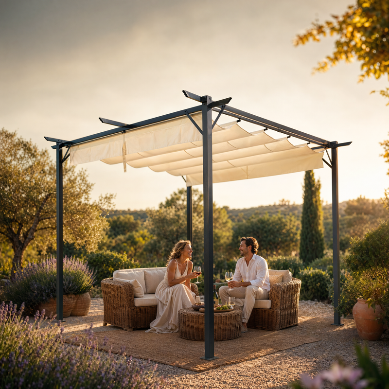 Pérgola de Alumínio 3x3M BORA BORA