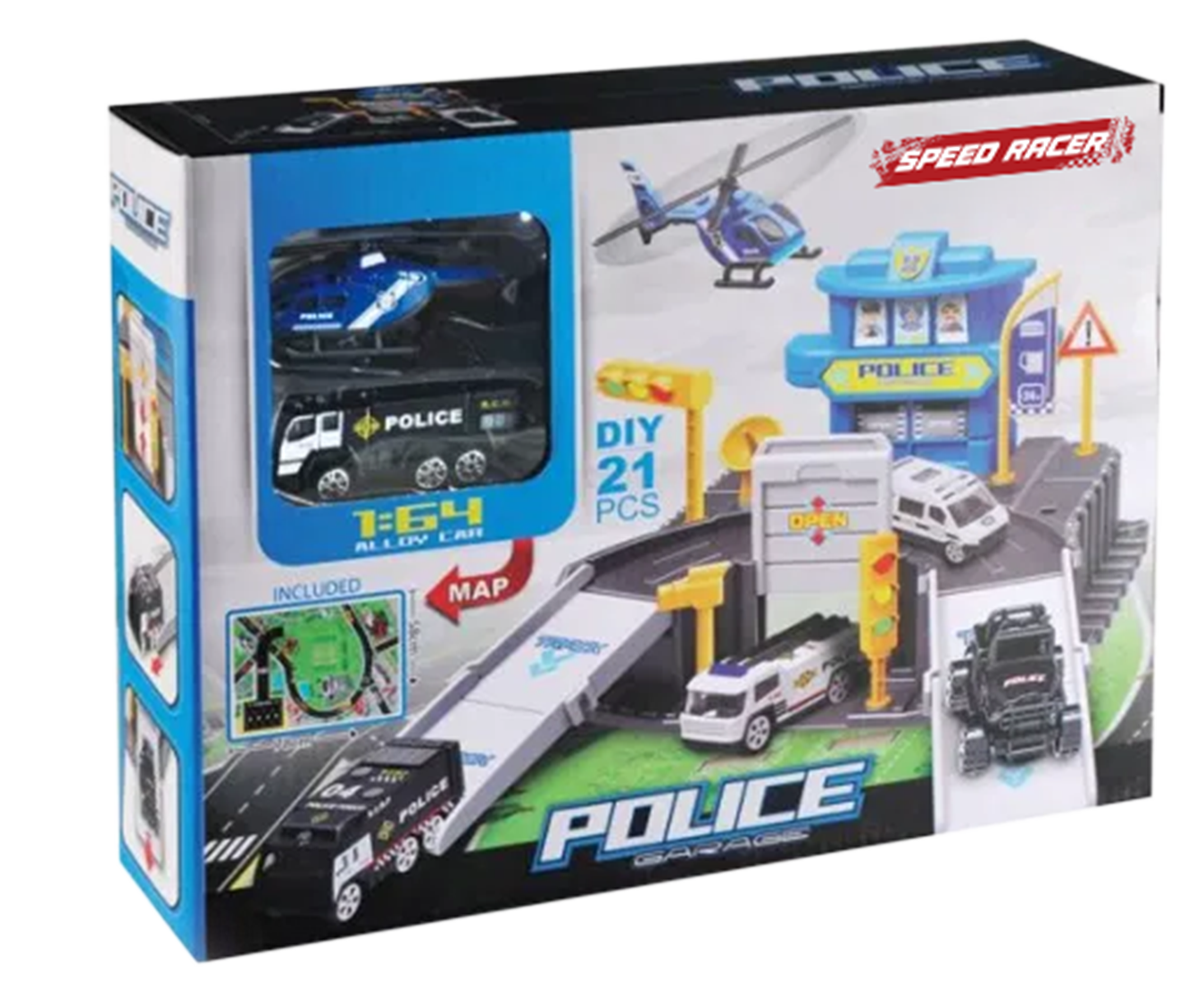 Esquadra de Polícia c/ Helicóptero SPEEDRACER