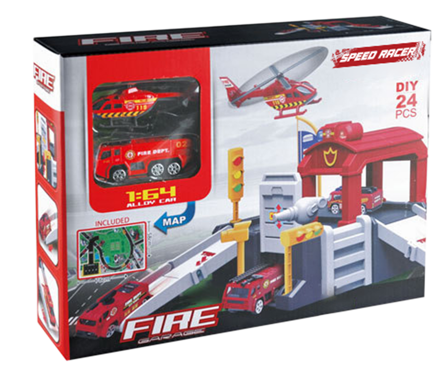 Quartel de Bombeiros c/Helicóptero SPEEDRACER
