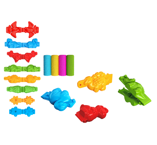 3D Dinosaur Dough Set w/ Moulds ART CRAFT