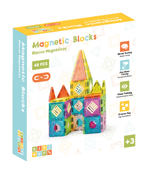 Blocos Magnéticos 46PCS KIDZUP