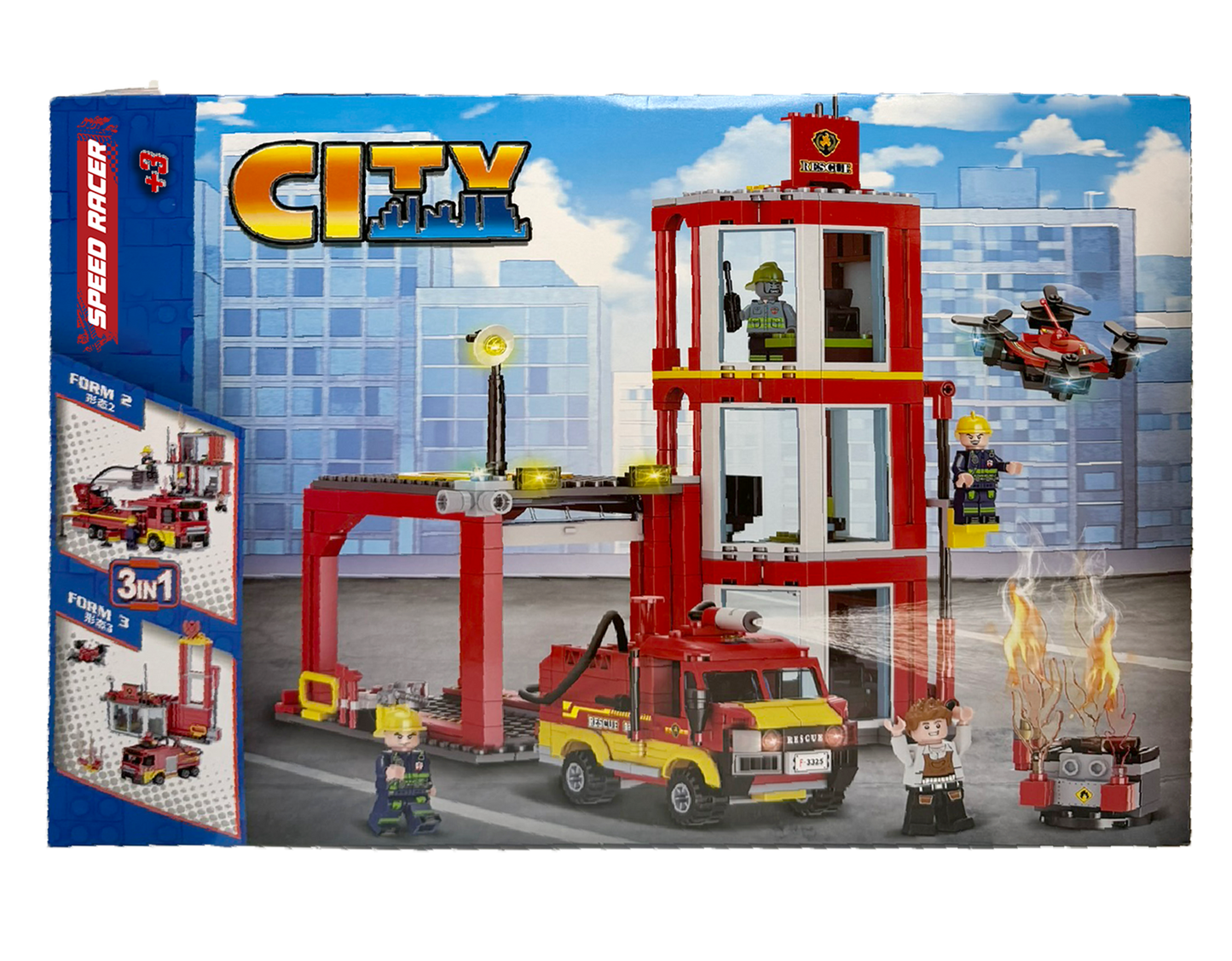 Blocos Posto Bombeiros 663PCS KIDZUP