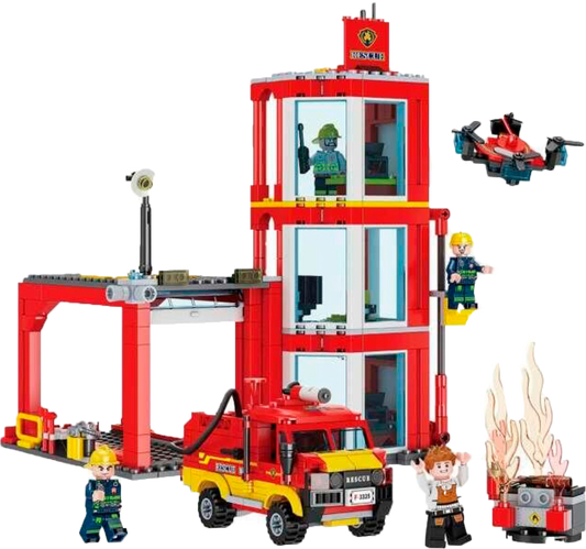 Blocos Posto Bombeiros 663PCS KIDZUP