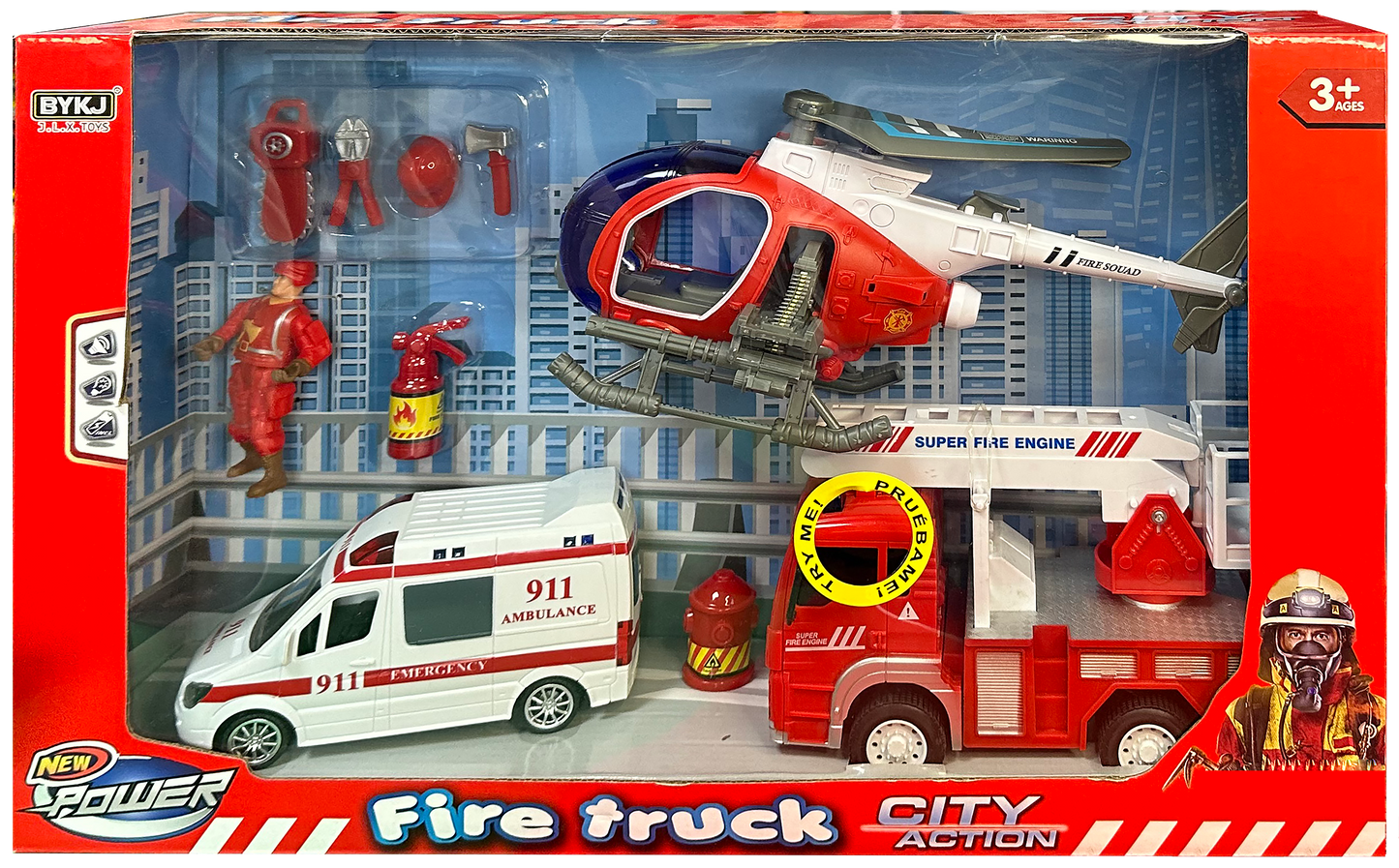 Play Set Equipa Resgate 49CM KIDZUP