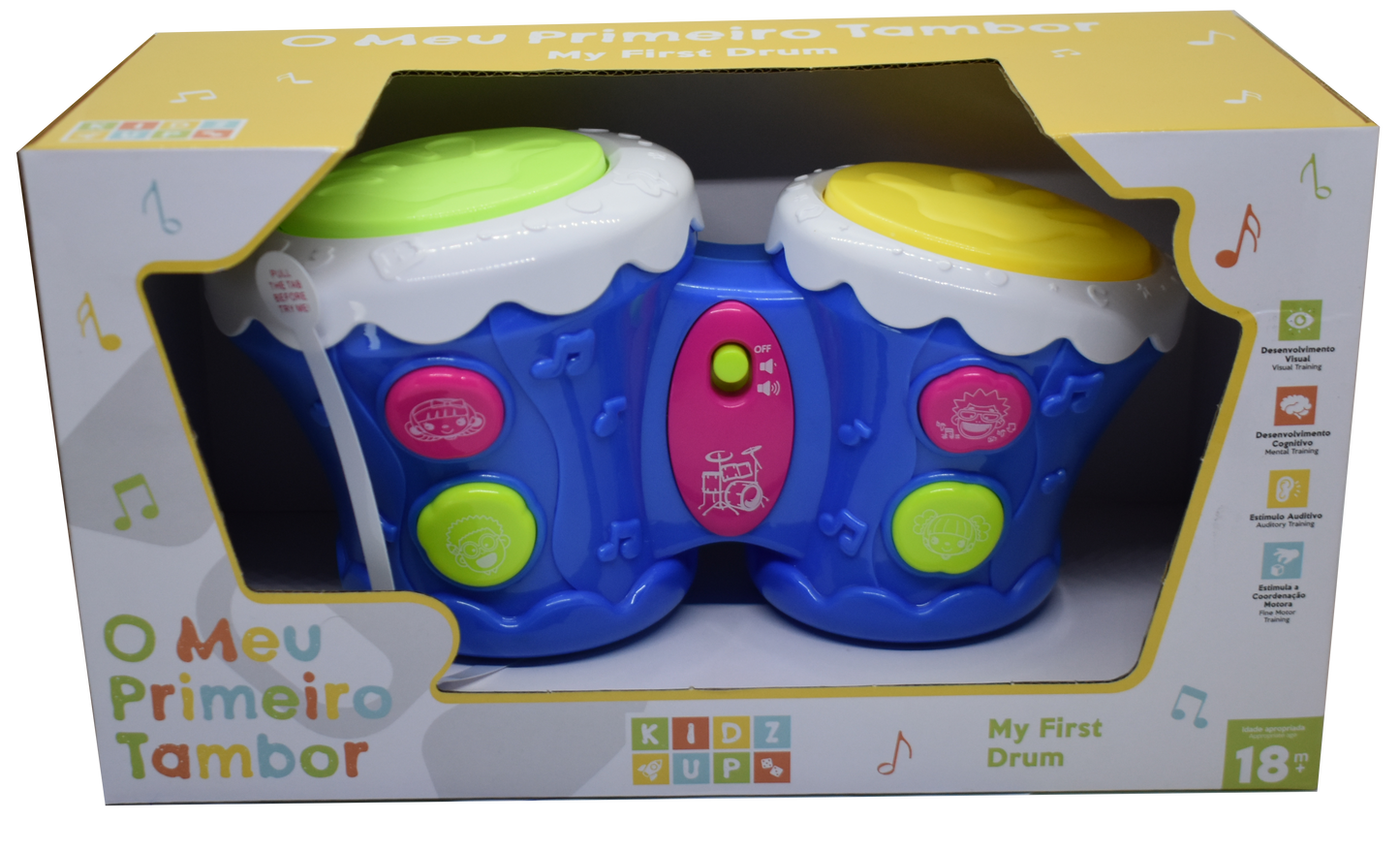 Baby Bateria Eletrónica Azul KIDZUP