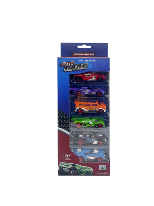 Pack 6 Cars Sortido SPEEDRACER