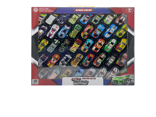 Caixa 40 Carrinhos Sortidos SPEEDRACER