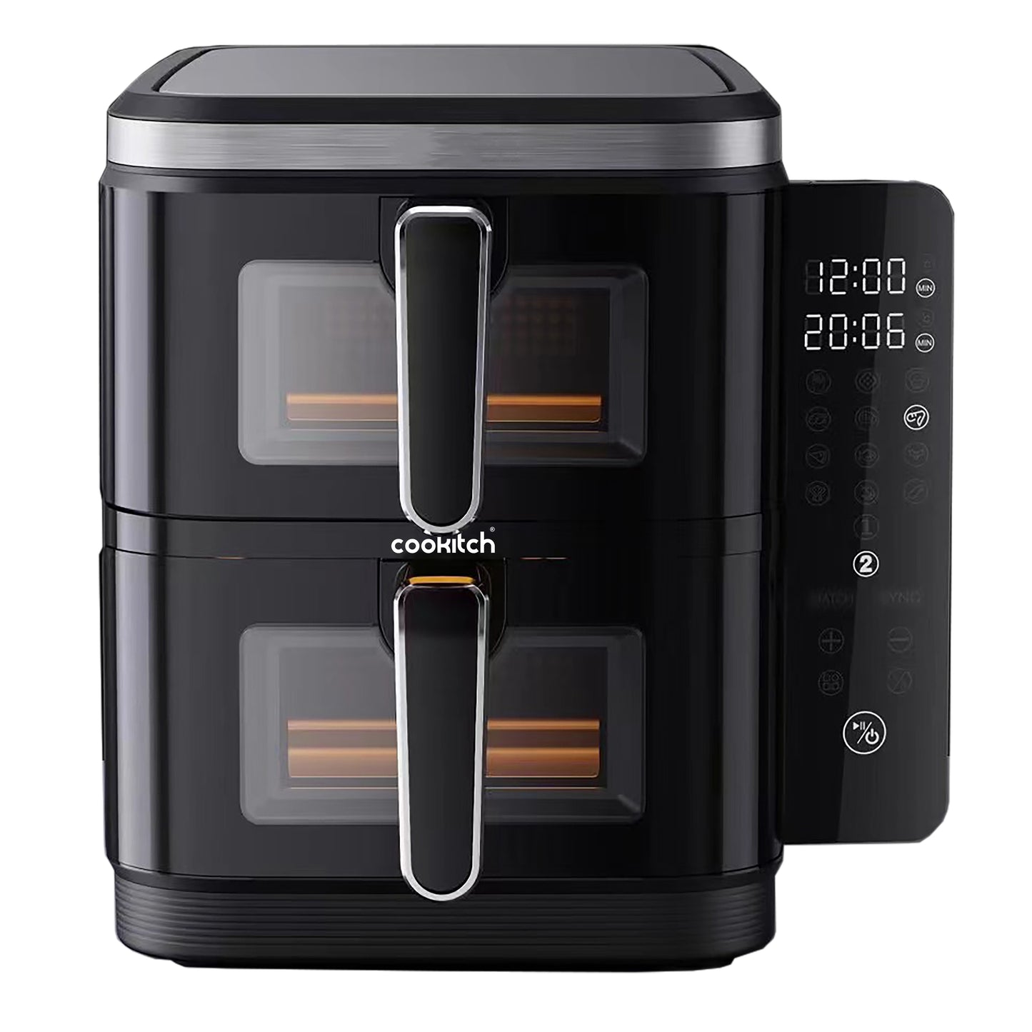 Air Fryer Dupla Cuba c/ Janela e Ecrã Display 5.5+5.5l 2600 W