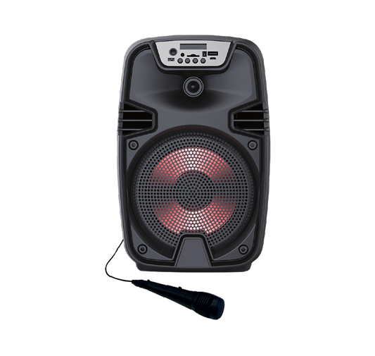 Coluna Karaoke com Microfone Play&Party