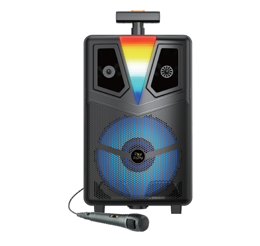 Coluna Karaoke c/Trolley e LED Play&Party