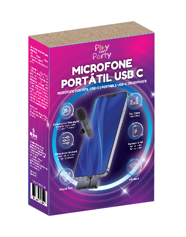 Microfone USB Mini Play&Party