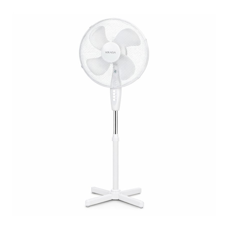 Ventoinha de Pé 45w 40cm 3 Vel Branca KIKASA