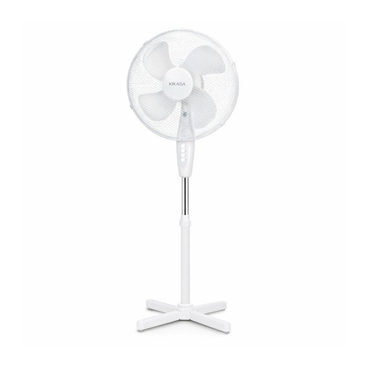 Ventoinha de Pé 45w 40cm 3 Vel Branca KIKASA