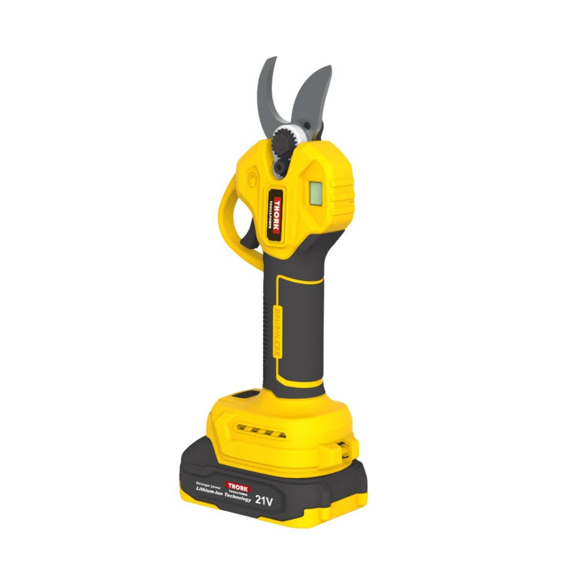 Tesoura de Poda 2 Baterias 21V 2000mAH THORK (Inclui: Óculos e Luvas de Proteção)