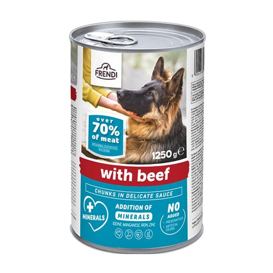 Comida Húmida lata para cão Raças Grandes (vaca) - FRENDI