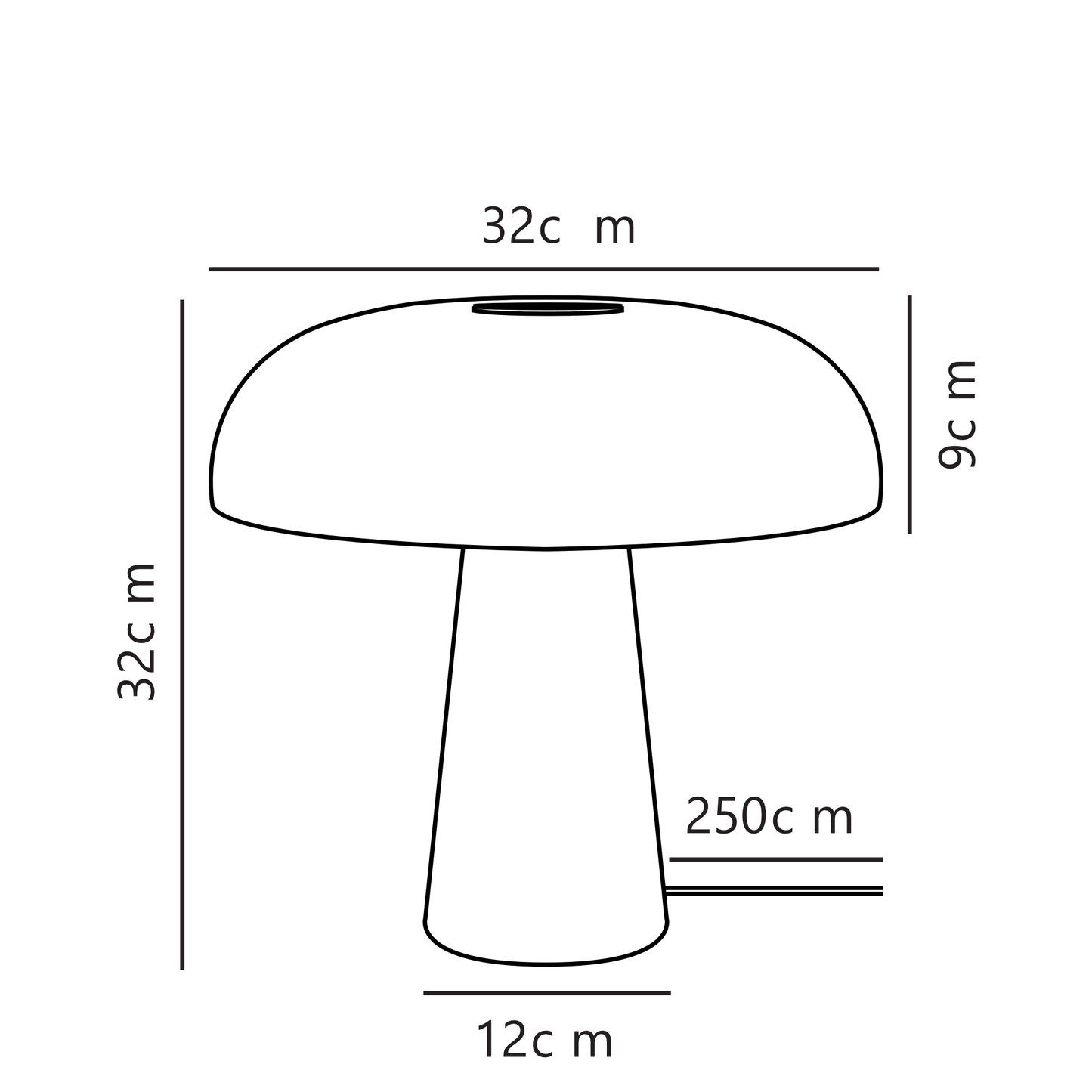 Glossy Candeeiro de mesa Branco Opal