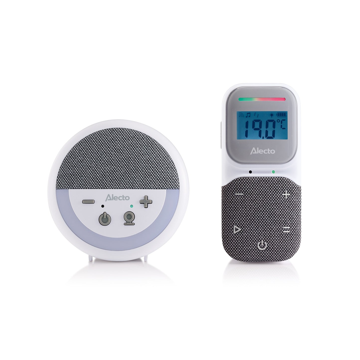 Monitor de Bebé com Ecrã, Projetor de Estrelas e Luz de Presença | Branco