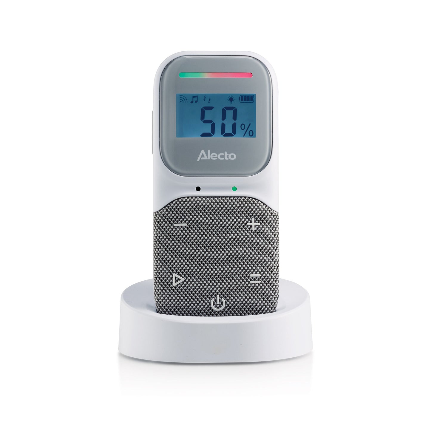 Monitor de Bebé com Ecrã, Projetor de Estrelas e Luz de Presença | Branco