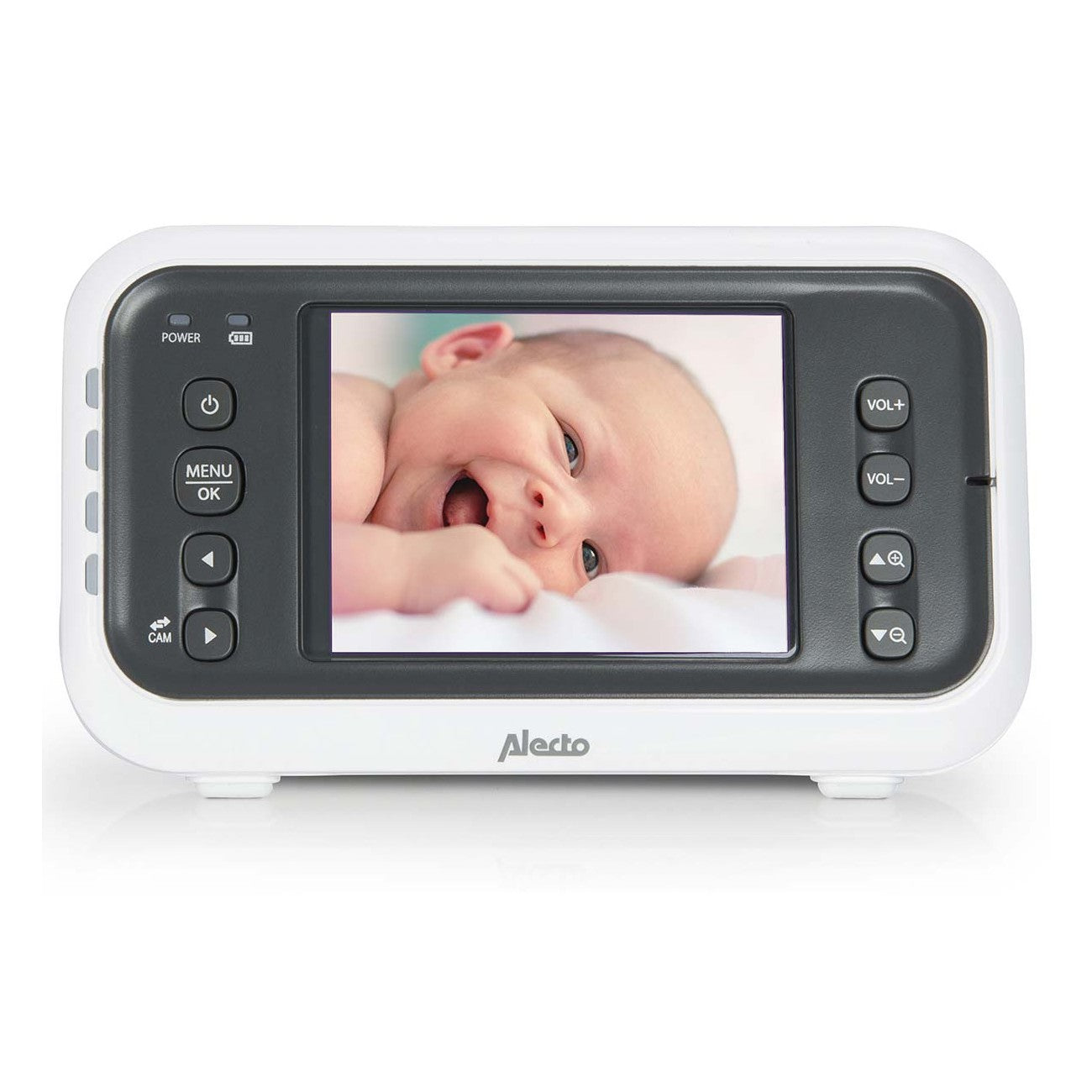 Monitor de Bebé com Câmara e Ecrã 2,8'' | Branco