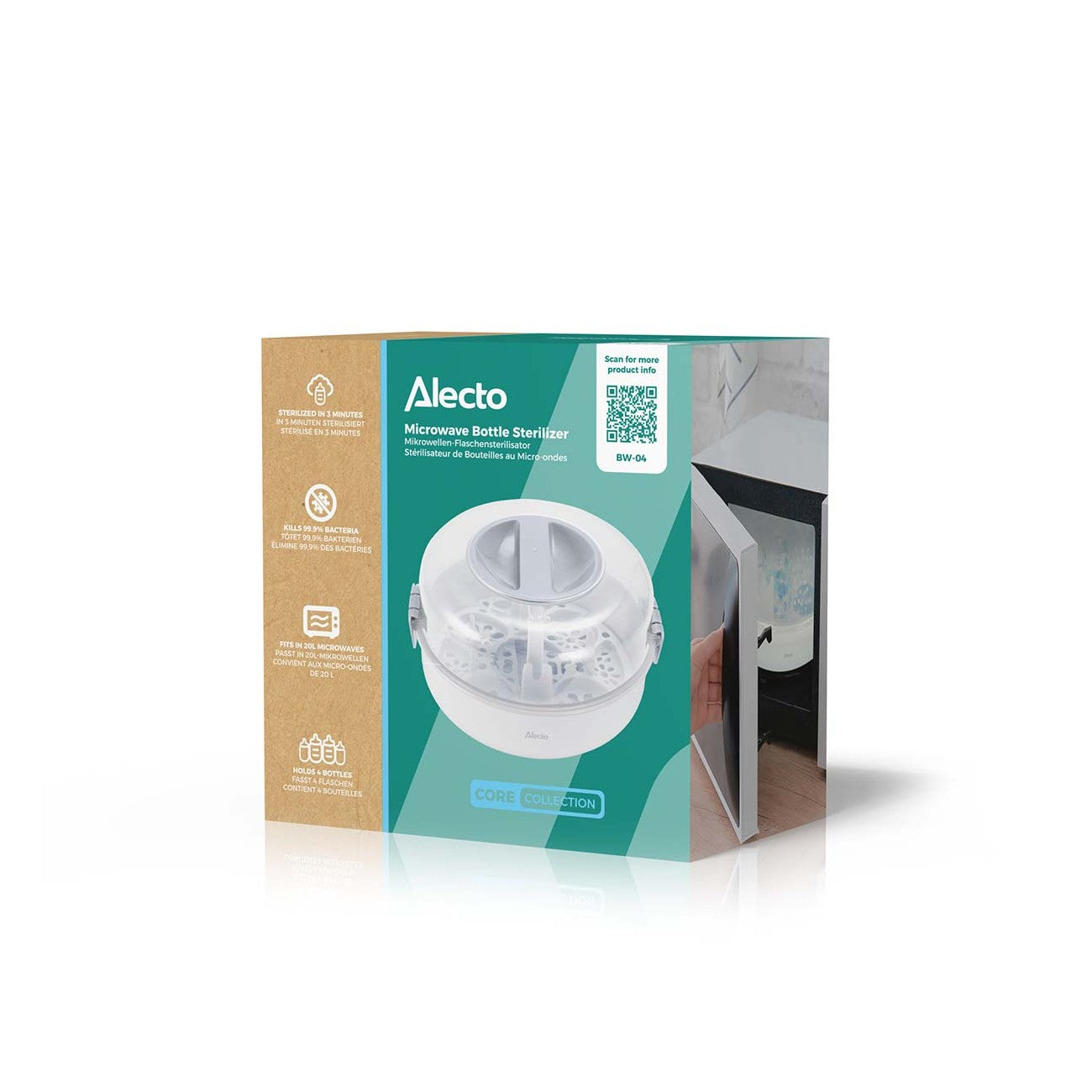 Esterilizador de Biberões para Micro-Ondas