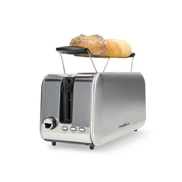 Torradeira de 2 Ranhuras (1450W - Alumínio e Prata)