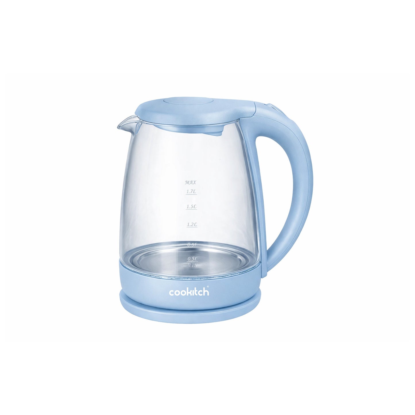 Jarro Elétrico Matte Sky Blue de Vidro 1,7 L 2200 W  Cookitch