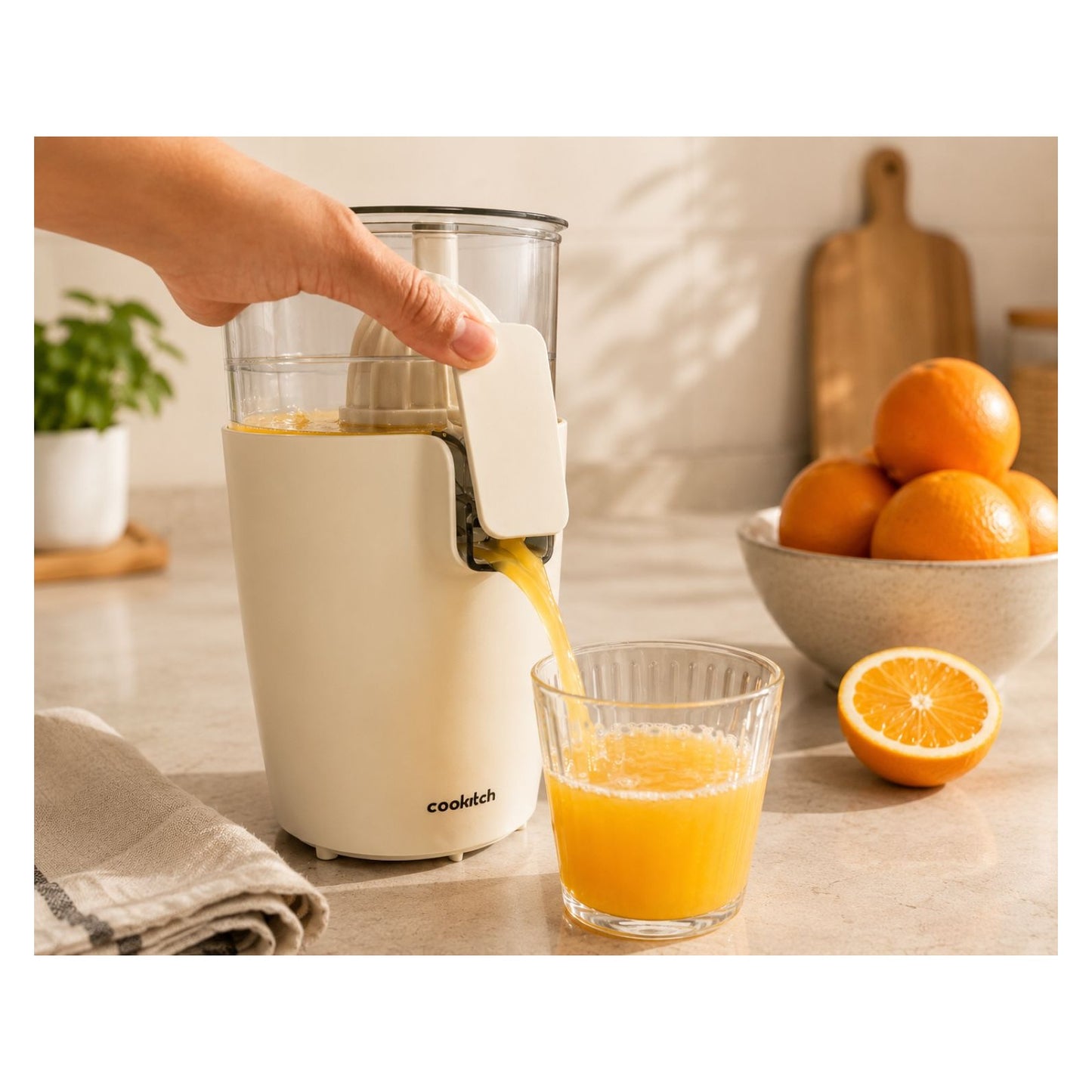 Espremedor Elétrico Automático Matte Sand 350 W Cookitch