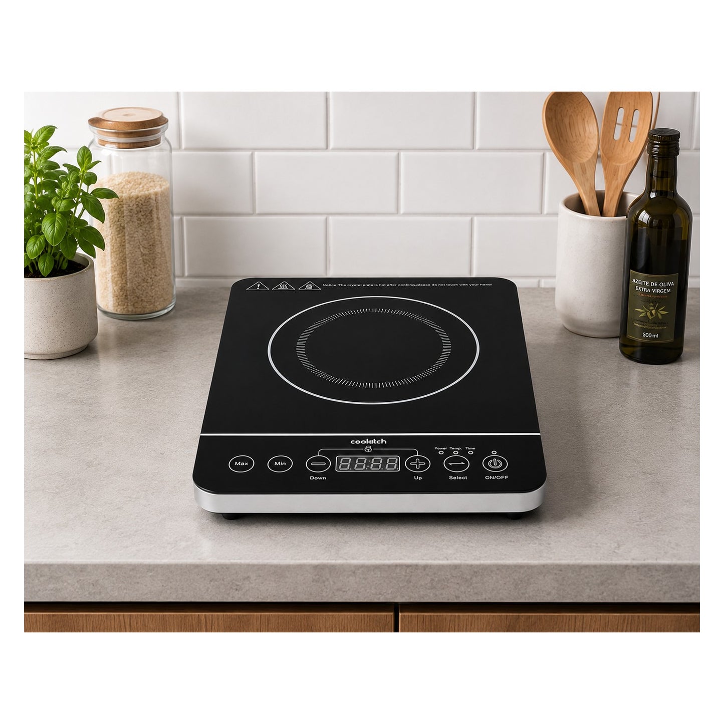 Placa de Indução Cerâmica 2000 W Cookitch