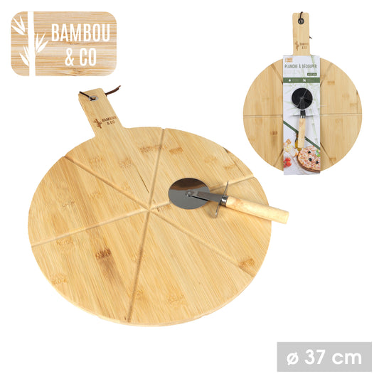 Tábua de Corte + Cortador Pizza (Diâmetro 37cm)