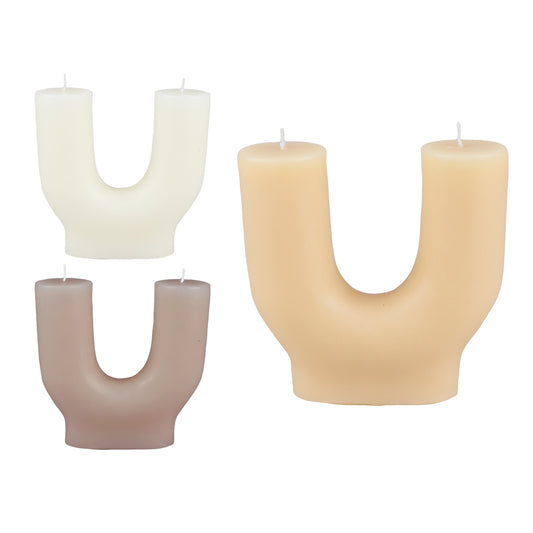 Pack Velas em Arco 3 Cores Sortidas (14,5x5x15 cm)