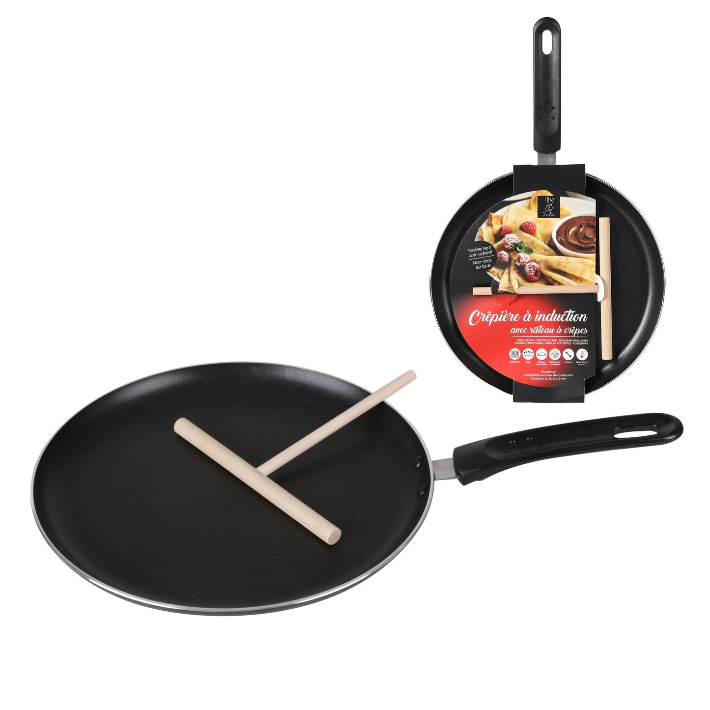 Crepeira Antiaderente com Espalhador de Massa (Diâmetro: 26 cm)