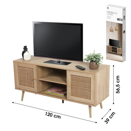 Móvel para TV com 2 Portas "Bali" (120x39x56,5 cm)