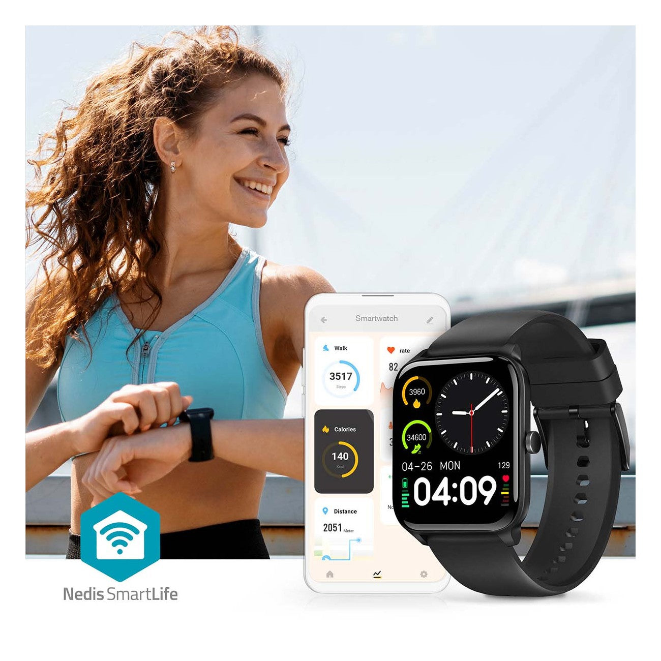 Smartwatch Inteligente 1,69" (Modelo IP68)