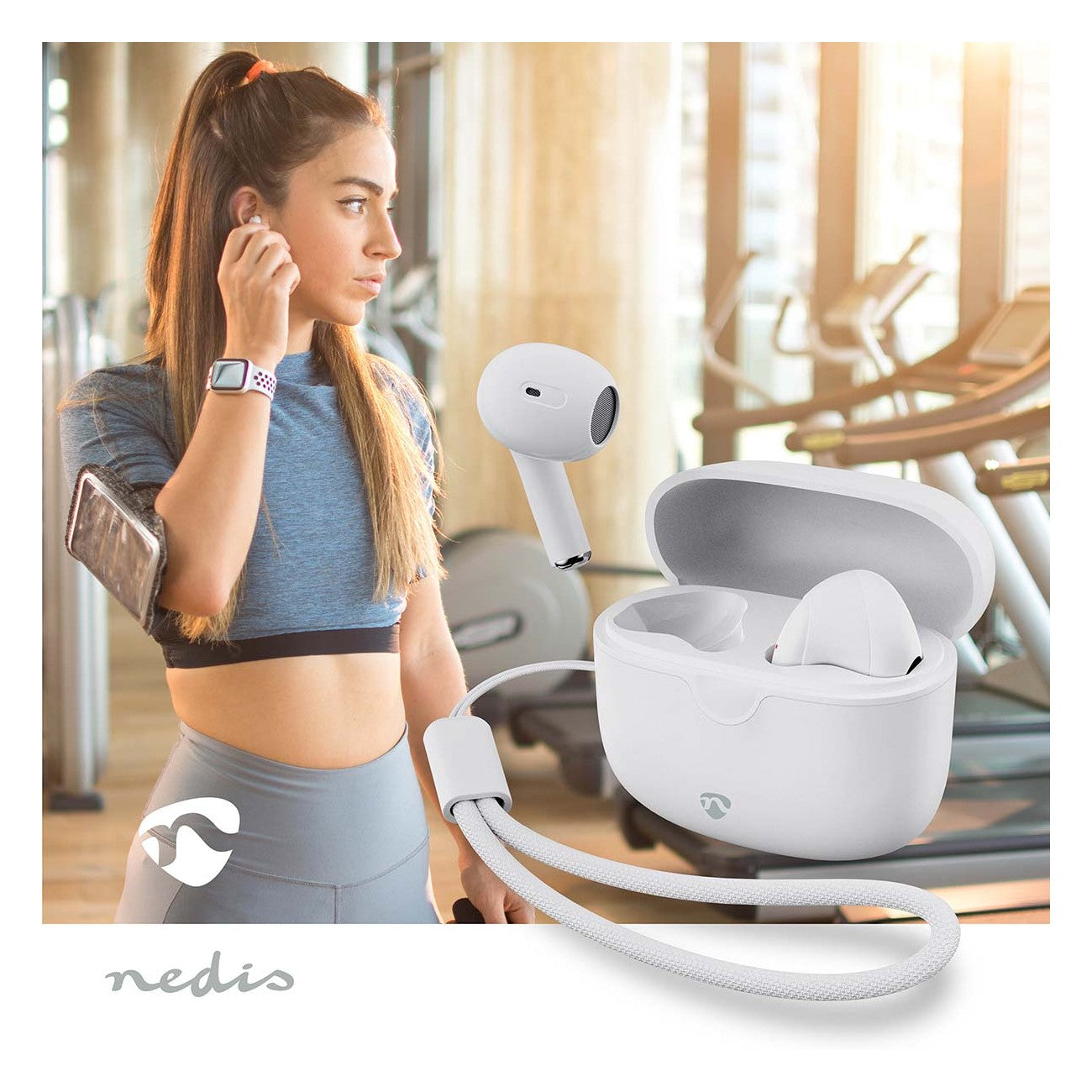 Earphones Bluetooth (Brancos)