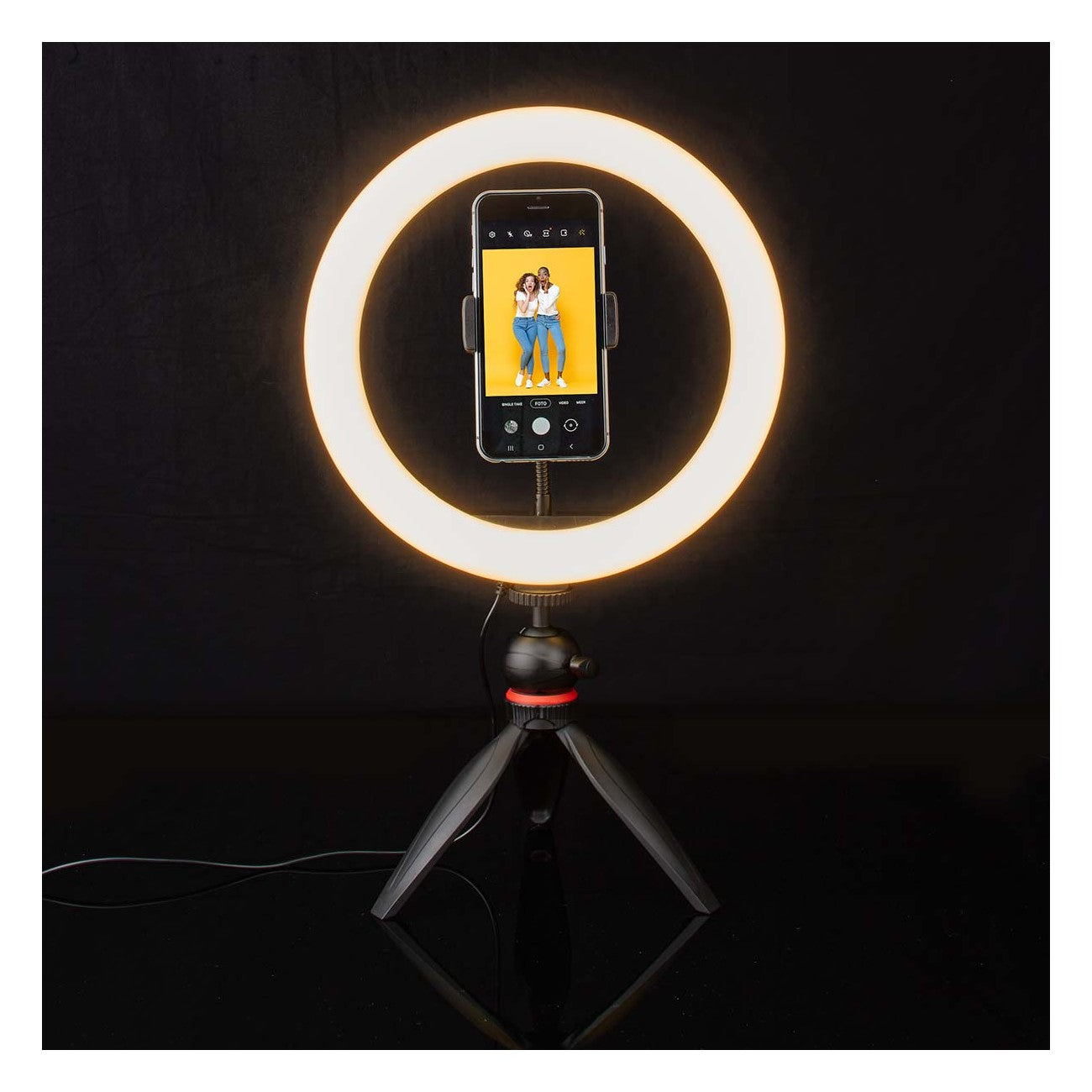 Anel de Luz Portátil 26 cm