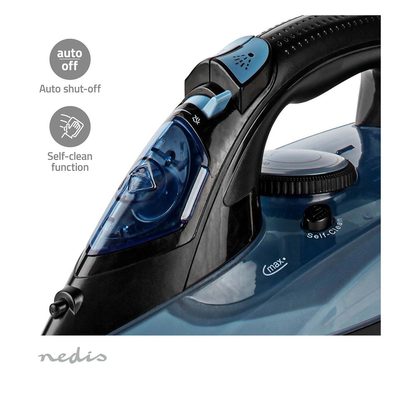 Ferro Engomar a Vapor 2600W (Base Cerâmica)