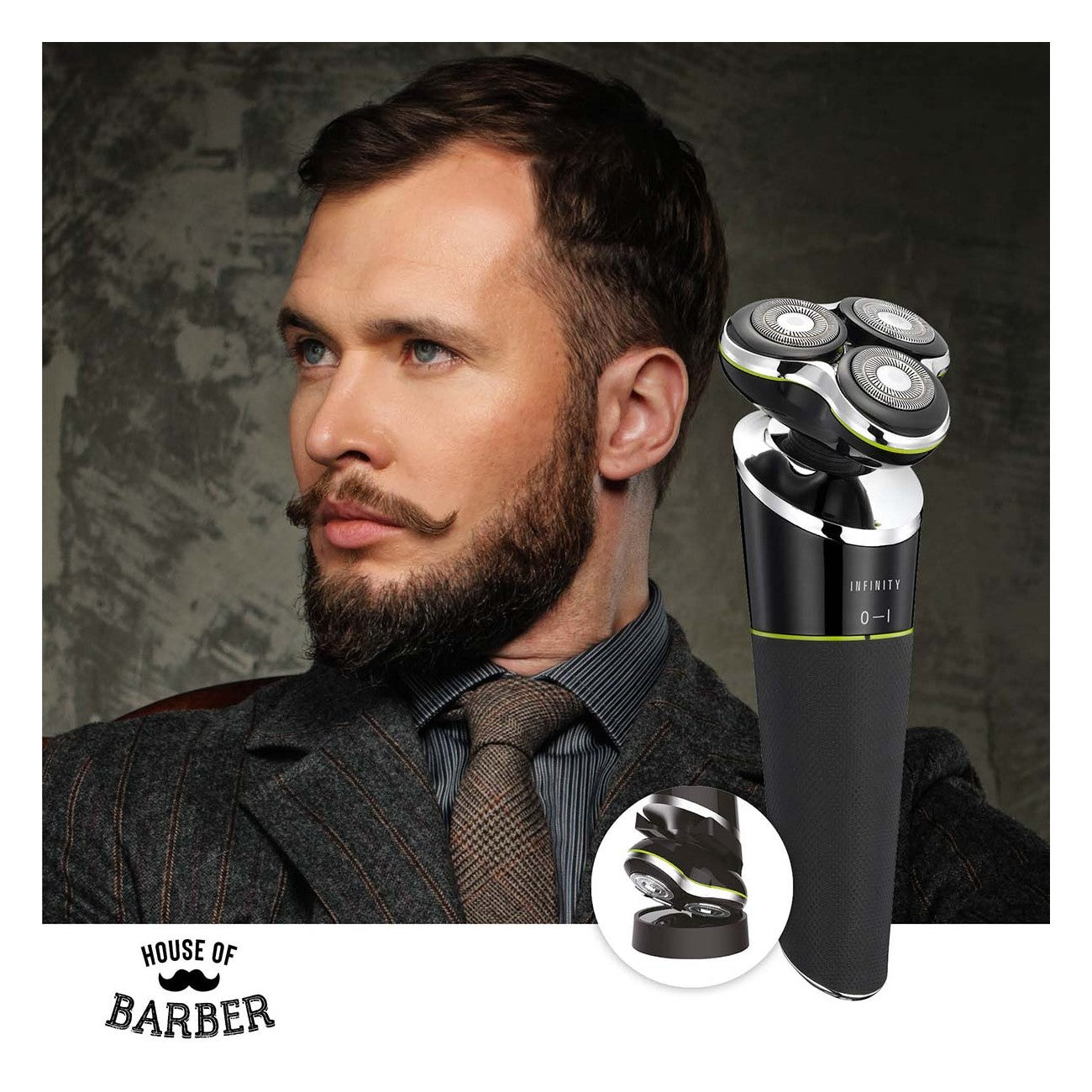 Máquina de Barbear Recarregável para Homem 5W