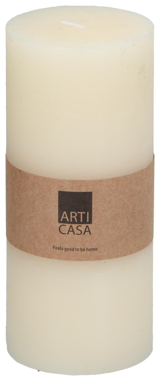 Vela Rústica Ø7x16cm Creme Arti Casa
