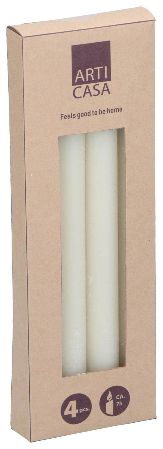 Velas de Jantar Rústicas Creme x4 Arti Casa
