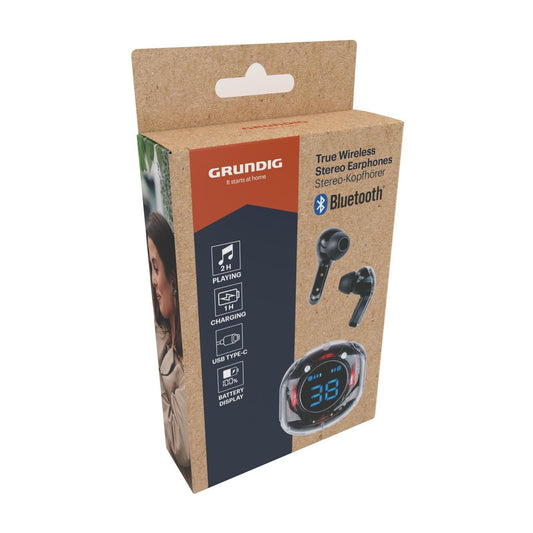 Auriculares TWS Transparentes Pretos