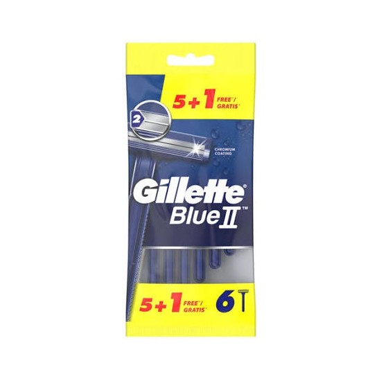 Máquinas Barbear Gillette Blue II 6 un.
