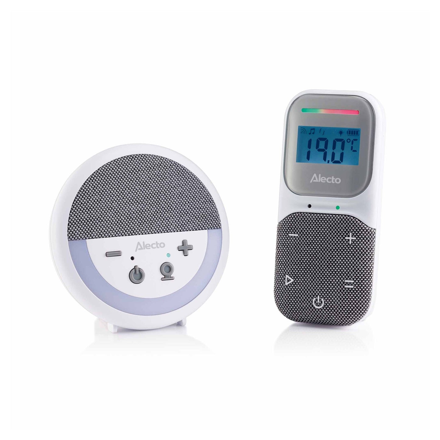 Monitor de Bebé com Ecrã, Projetor de Estrelas e Luz de Presença | Branco