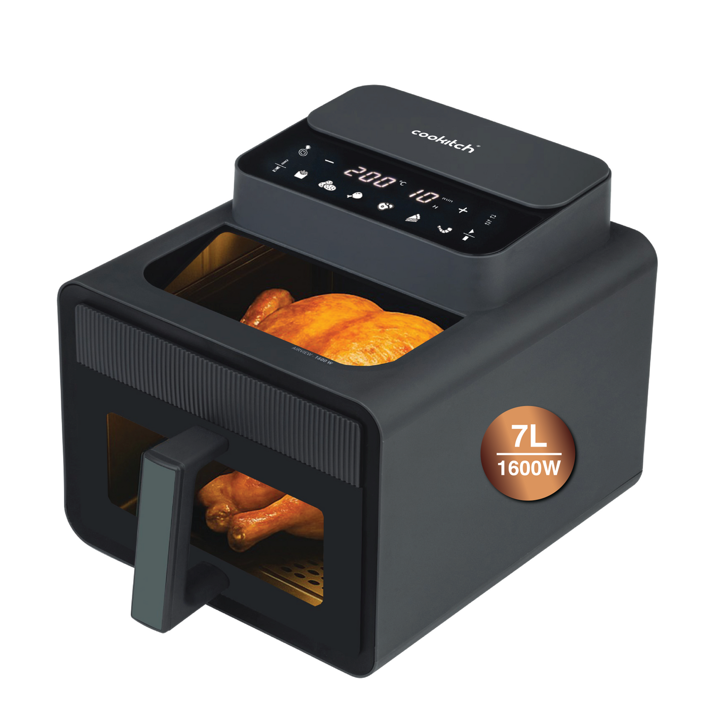 Fritadeira sem Óleo COOKITCH (7L - Preta)