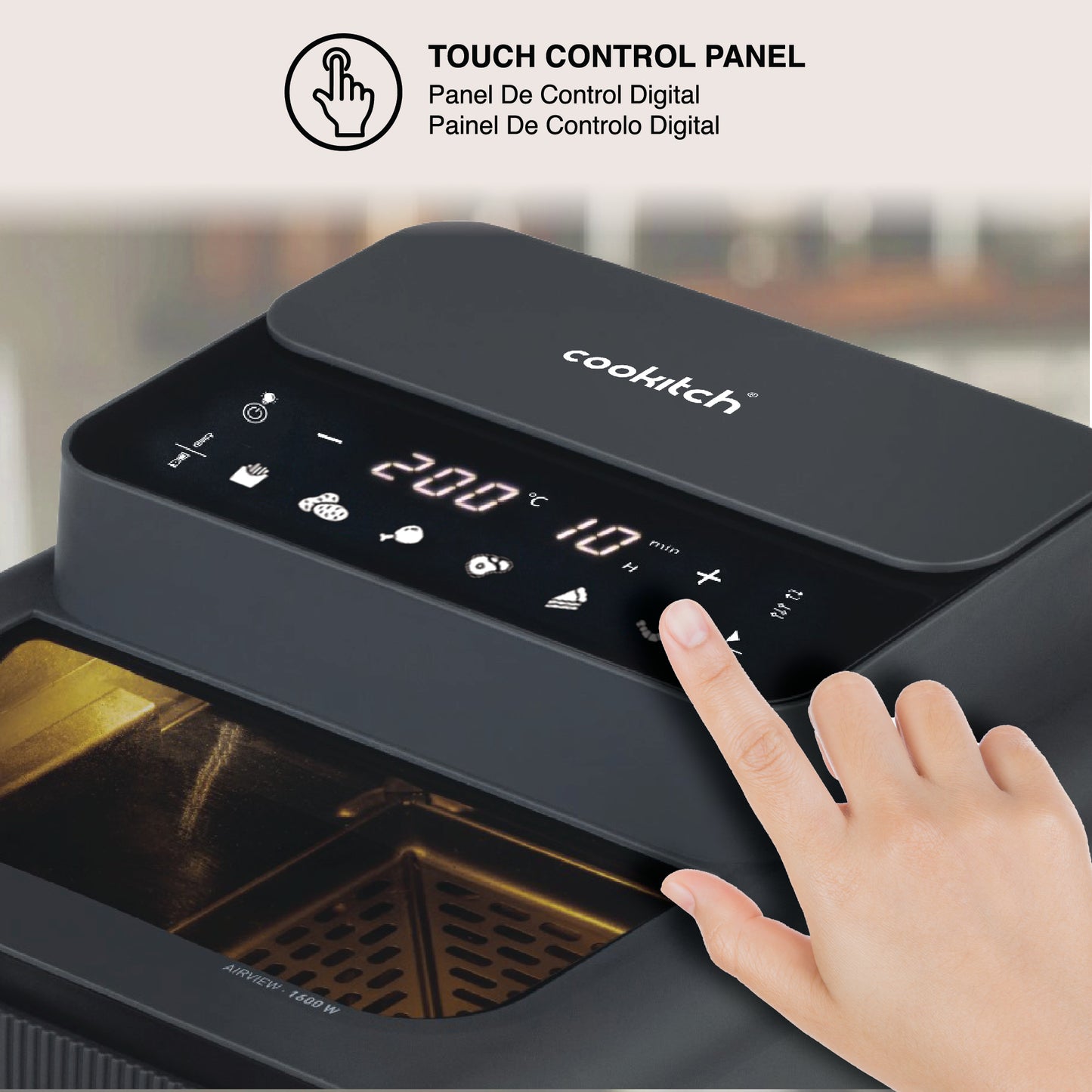 Fritadeira sem Óleo COOKITCH (7L - Preta)