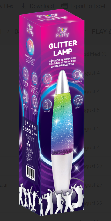 Lâmpada LED Glitter